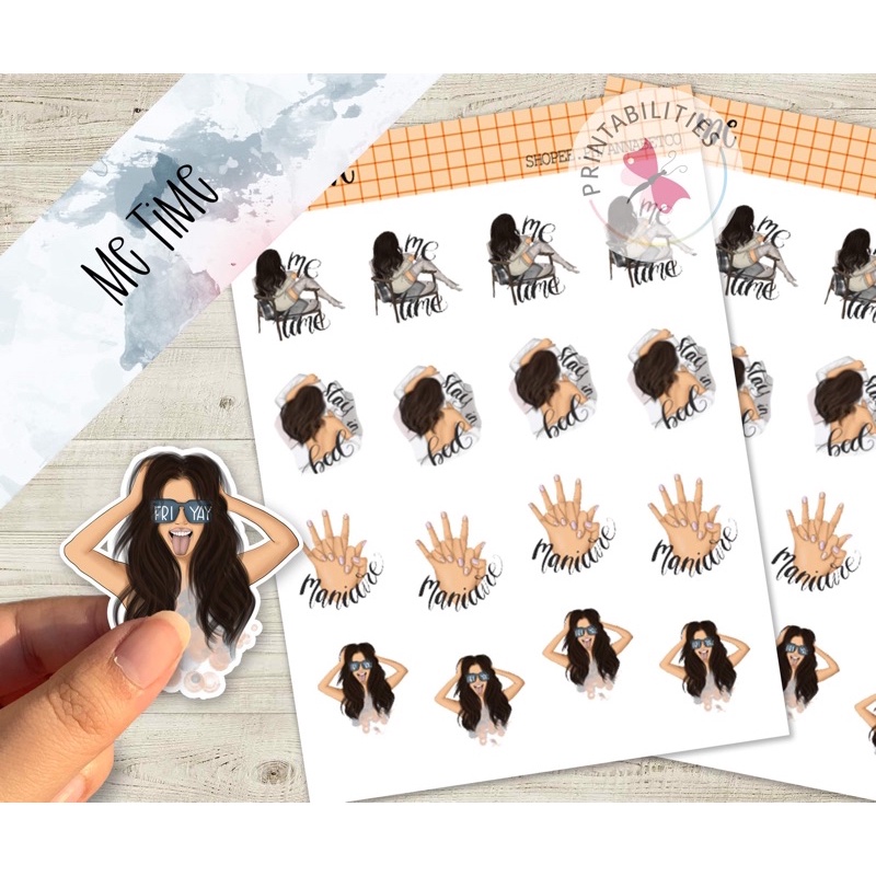Me Time Sticker Sheet | Shopee Philippines