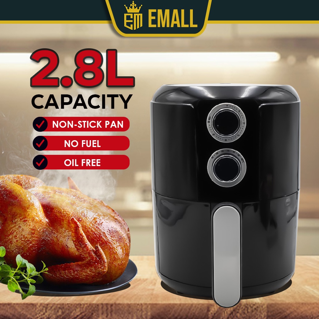 【Philippine cod】 New High Speed Electric Air Fryer 2.8L Capacity Oil