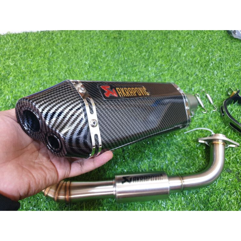 AKRAPROVIC FULL SYSTEM EXHAUST for YAMAHA NMAX V2/2.1 AEROX V1/V2 ...