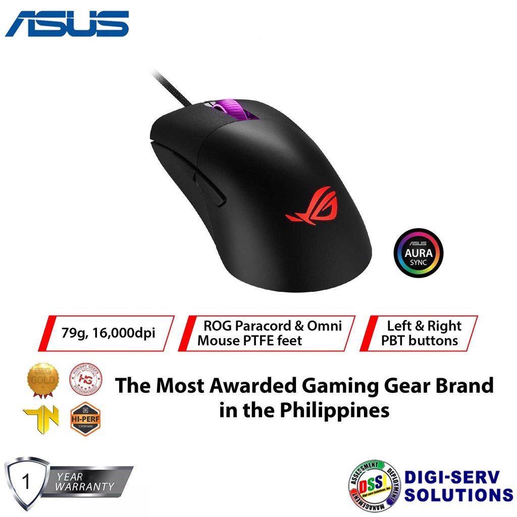 Asus ROG Keris Wired Gaming Mouse with 16,000 dpi sensor, exclusive ...