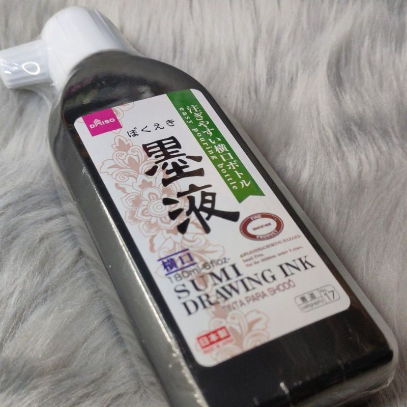180ml Daiso Ink for Drawing and Calligraphy (black) Refill Sumi