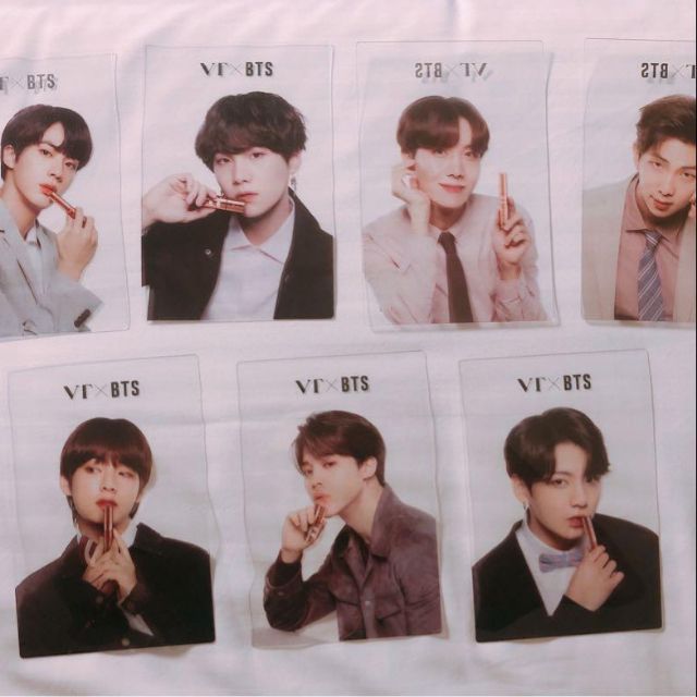 Official VT X BTS Transparent Photocard (A6 Size) Onhand