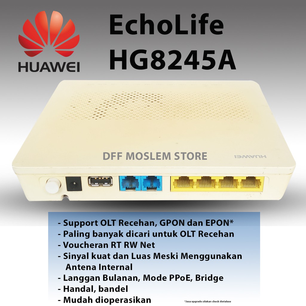 Modem Wifi Router Huawei HG8245A ONT GPON EPON OLT Change Shopee