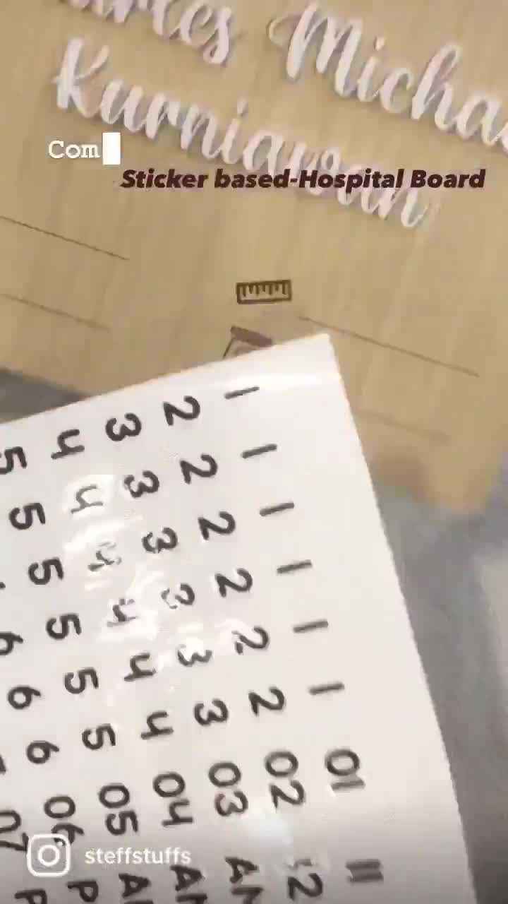 CHARLES HOSPITAL BOARD | Baby Biodata Name Plate Newborn Baby Letter ...