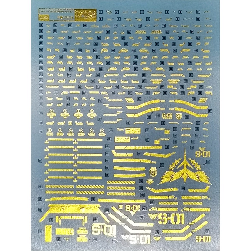 [Dalin] Waterslide Decal - UC35 MG 1/100 Sazabi Ver Ka (Bronze Gold ...