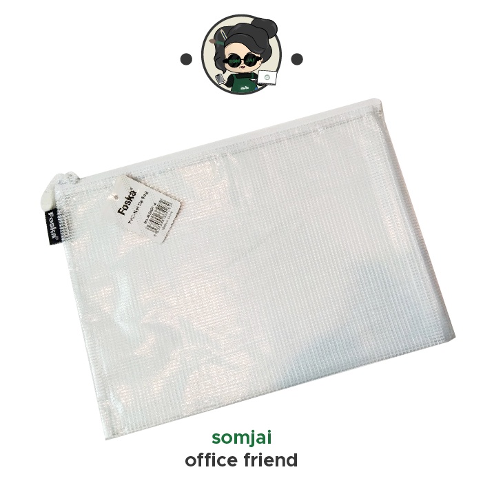 Foska (Foska) Mesh Zipper Bag Multipurpose A4 Size Model W3001-4 (Mixed ...
