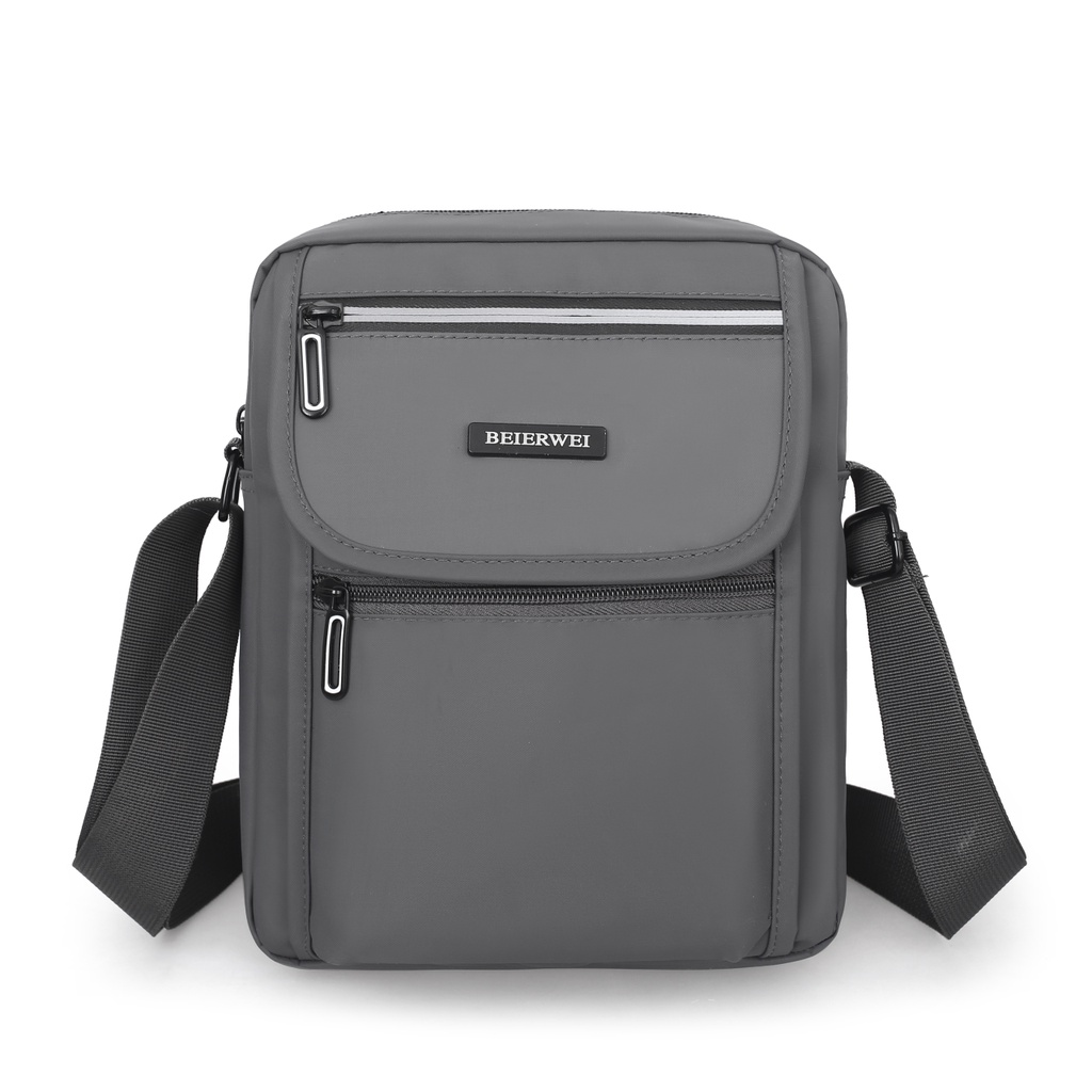 Sling Bag Man Shoulder Bag Waterproof Multi Pockets Men's Crossbody