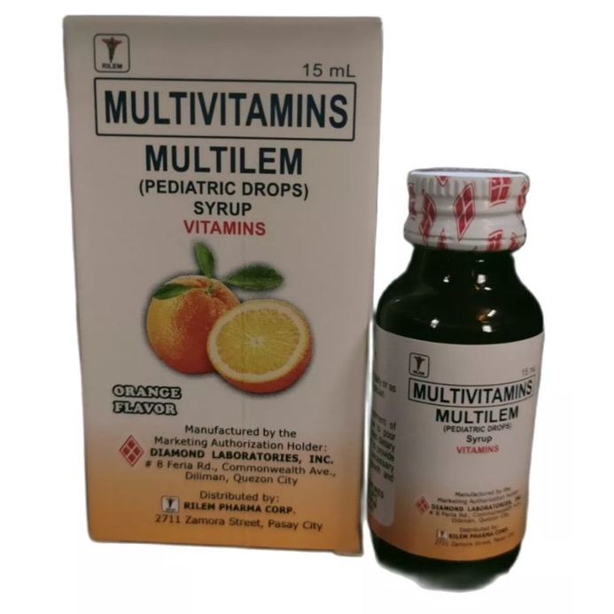 Multilem Multivitamins Drops 15ml | Shopee Philippines