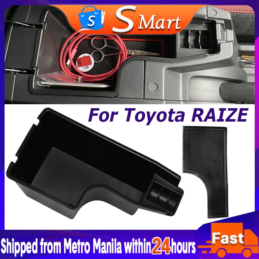 【Soyamart】Car Toyota RAIZE 2019-2022 Central Console Armrest Storage ...