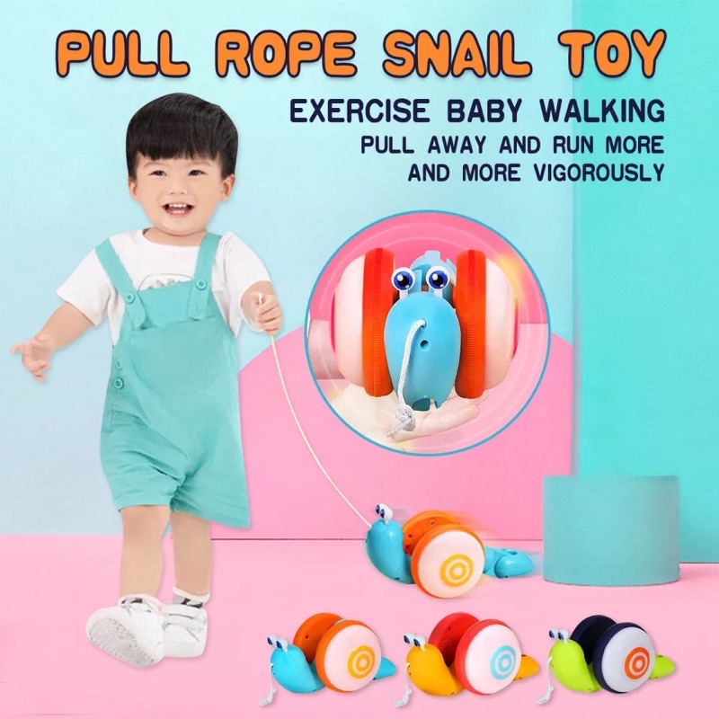 Snail Pull Rope toys for kids | Shopee Philippines