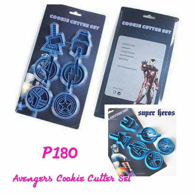 The Avengers Cookie Cutter Set Shopee Philippines