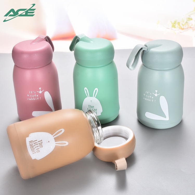 Rabbit glass water bottle best sale
