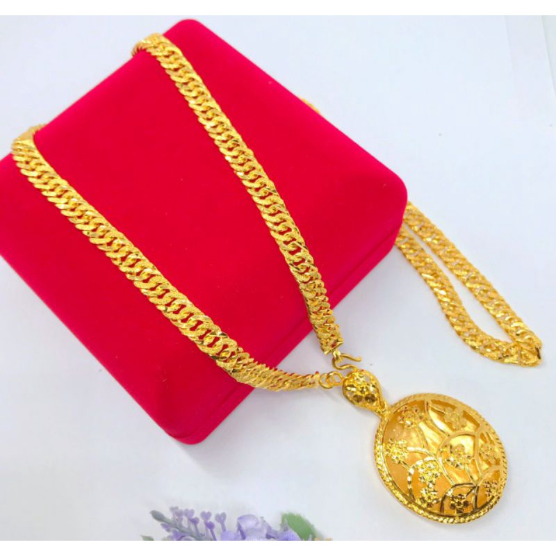 70cm Width 0.8cm Wide Gold Centipede Chain set | Shopee Philippines