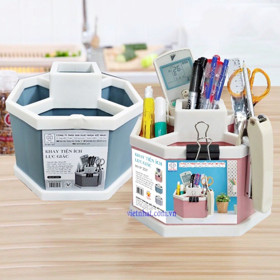 Hexagonal Utility Tray, Pen Holder, Controller, Makeup Brush, Personal ...