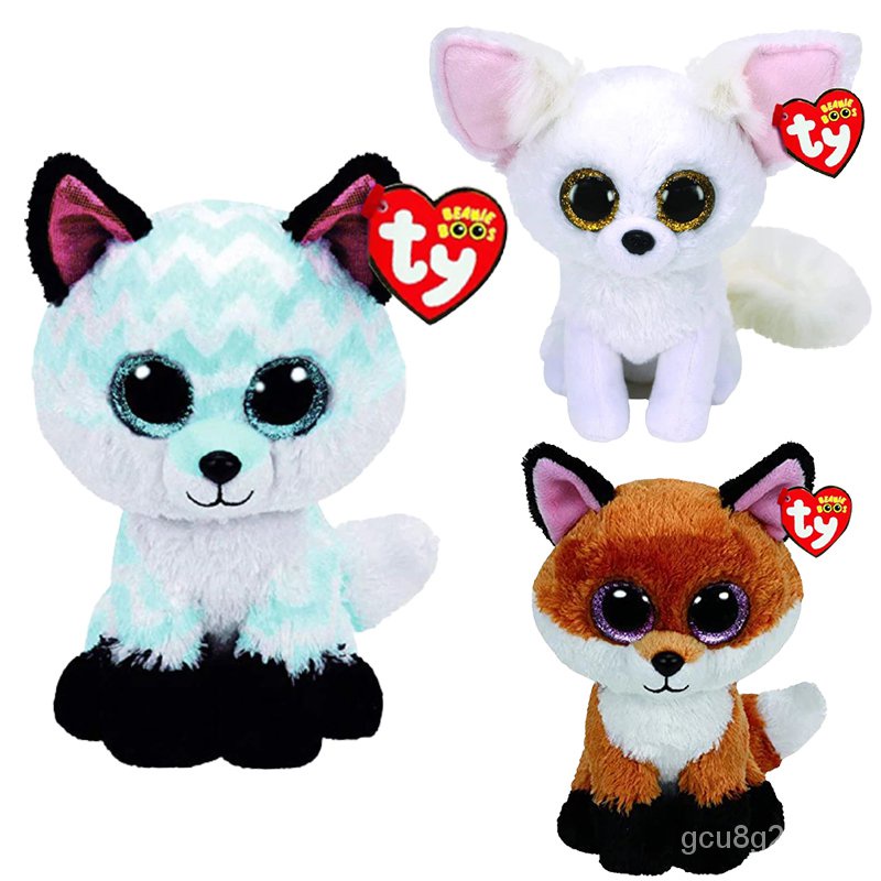 Ty Beanie Boos 6 Inch White Fennec Fox Stuffed Animal Plush Toy Fox ...