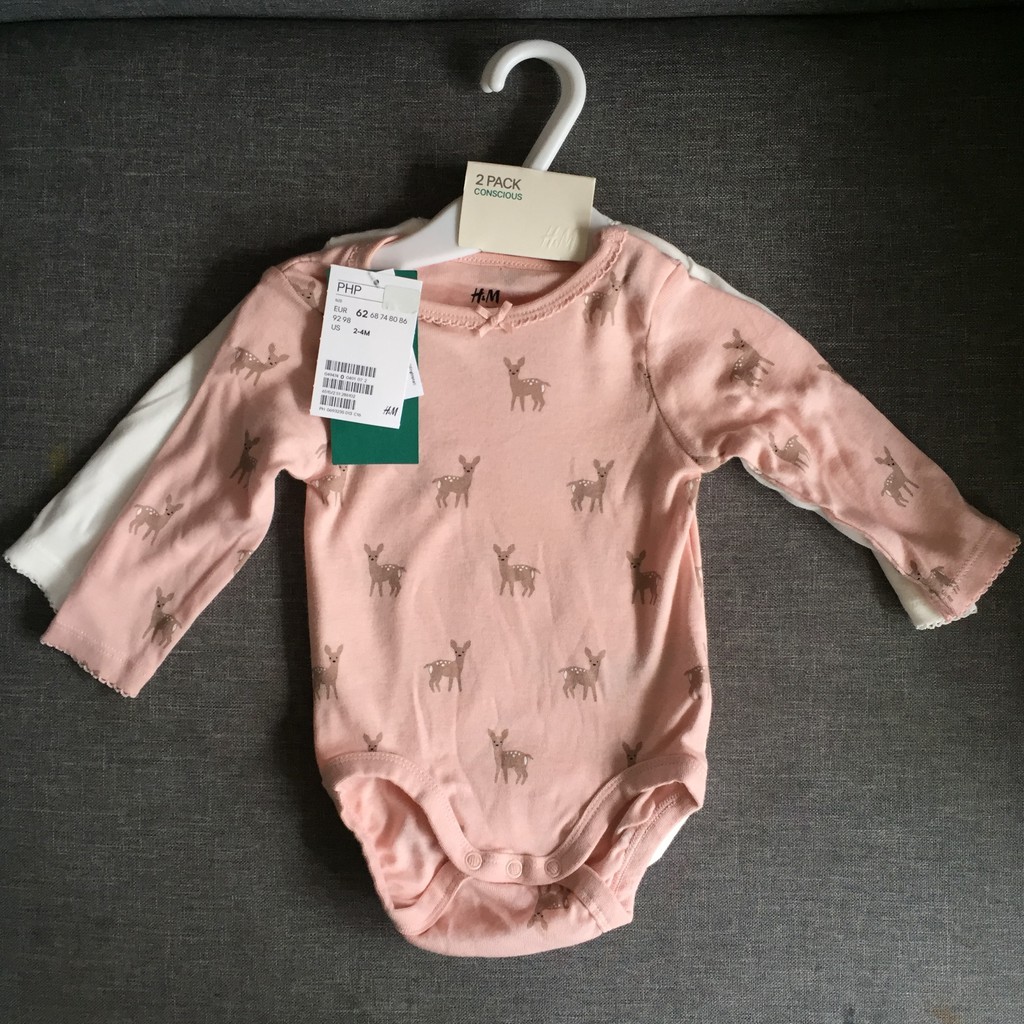 H&m baby 2025 girl onesies