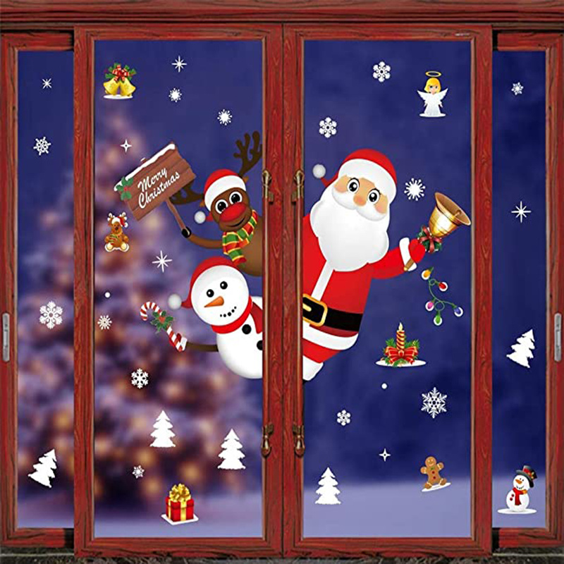 30cm x 90cm Christmas Santa shop window sticker/Christmas sticker ...
