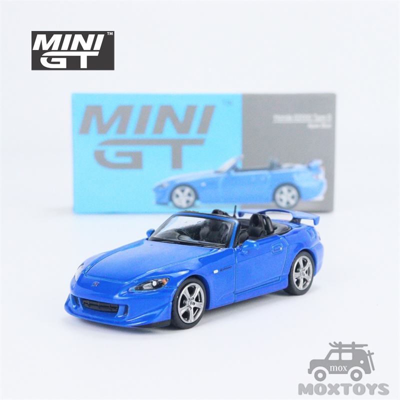 Modèle Réduit Mini GT 1:64 - Honda S2000 AP2 Type S - Bleu Apex - Diecast - Neuf