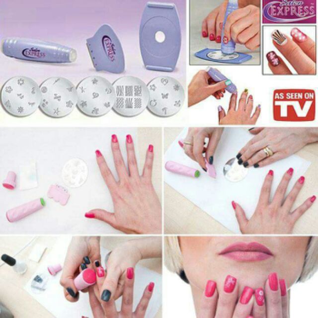 Salon Express Nail Art Stamping Kit Shopee Philippines