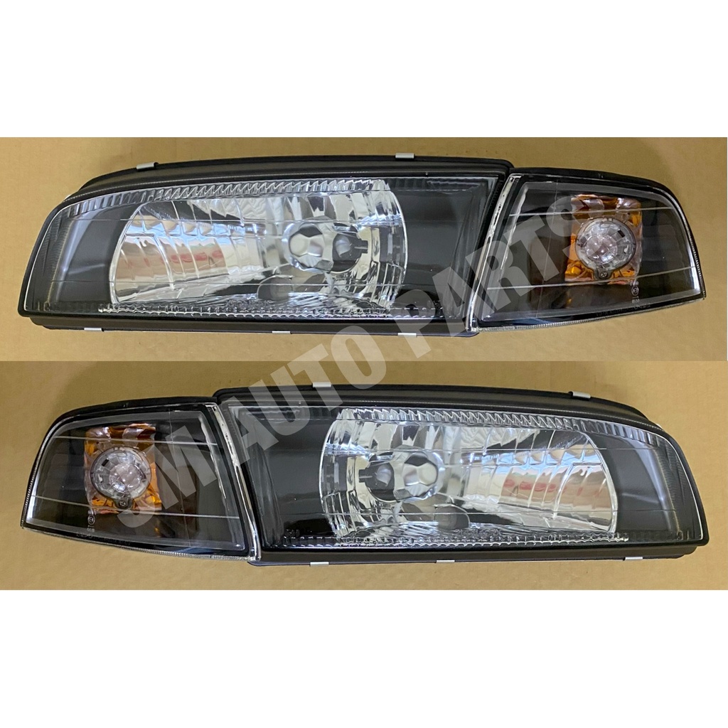 Mitsubishi Lancer Smoke Pizza Pie Head Light Head Lamp