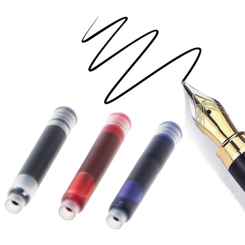 20 Pcs Replaceable Fountain Pen Ink Cartridge Refill Ink Sac | Shopee ...