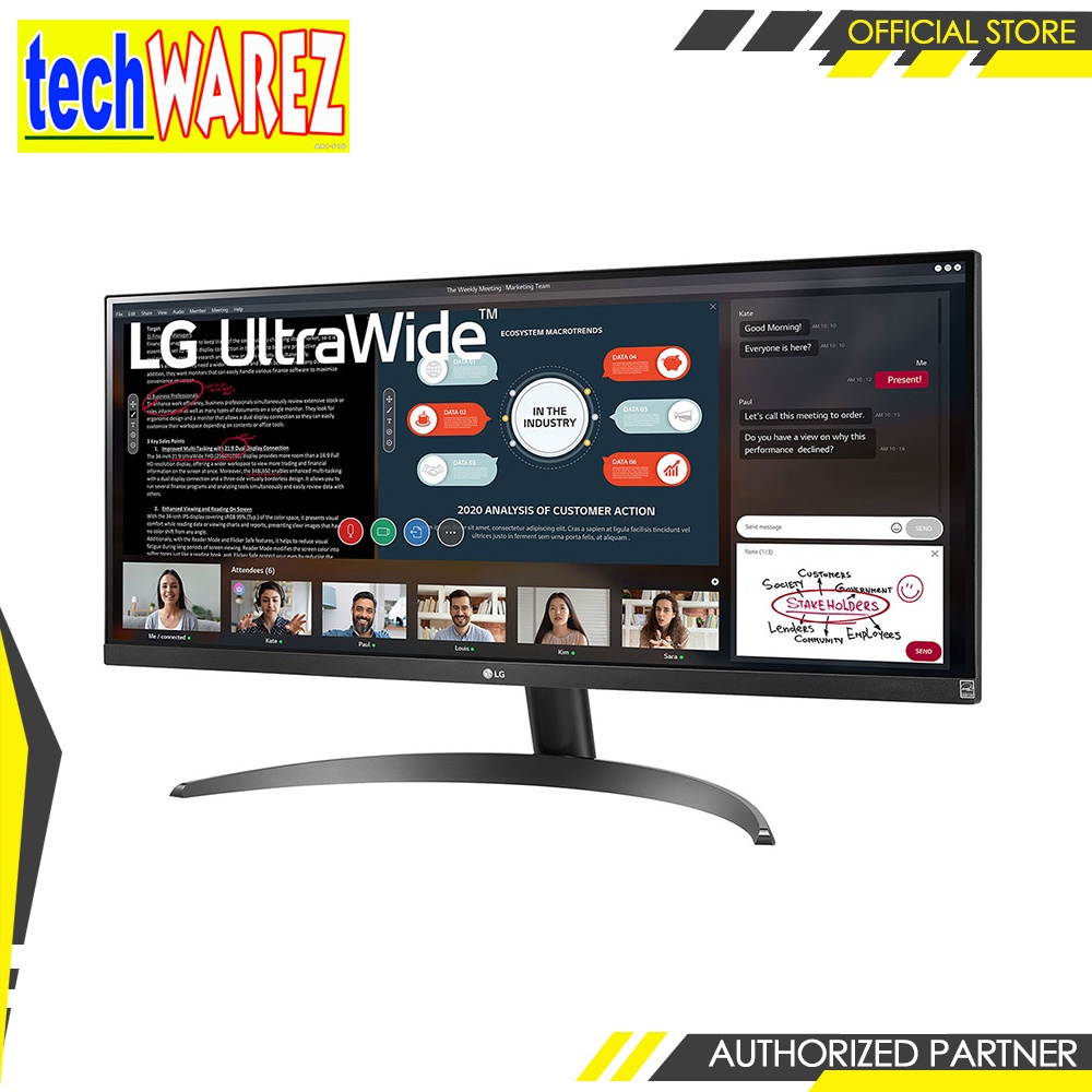 LG 29WP500-B Ultrawide Monitor 29-Inch 21:9 FullHD IPS 1080p With AMD ...