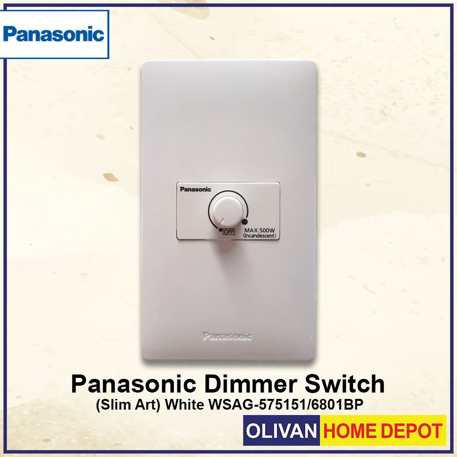 PANASONIC Dimmer Switch Off Function Type Slim Art Series White WSAG