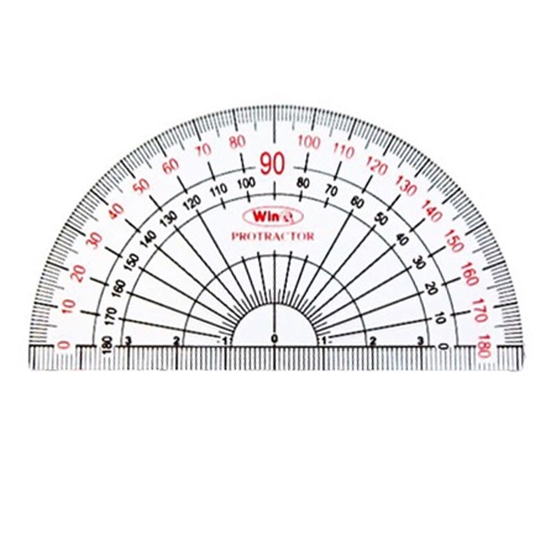 Winq Level 4 Ruler is used to measure angles in mathematics | Shopee ...