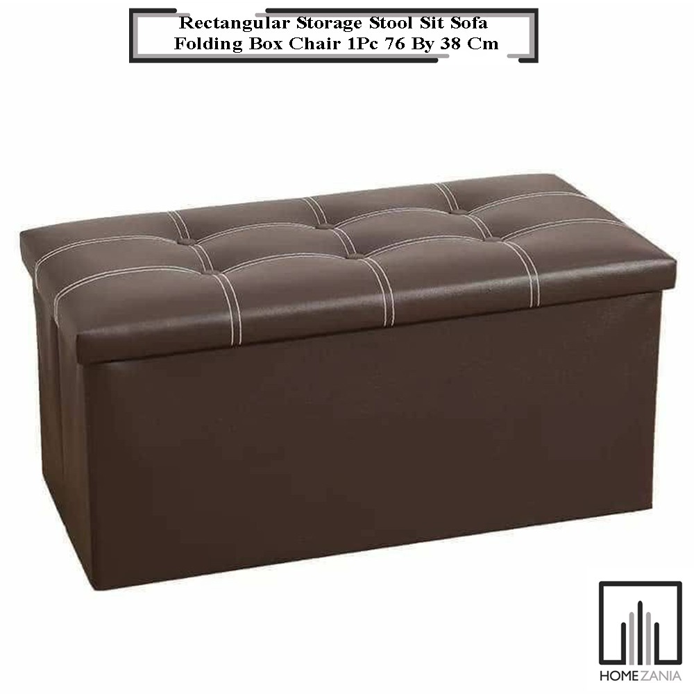 Home Zania Ottoman Rectangular Storage Stool Sit Sofa Folding Box Chair ...