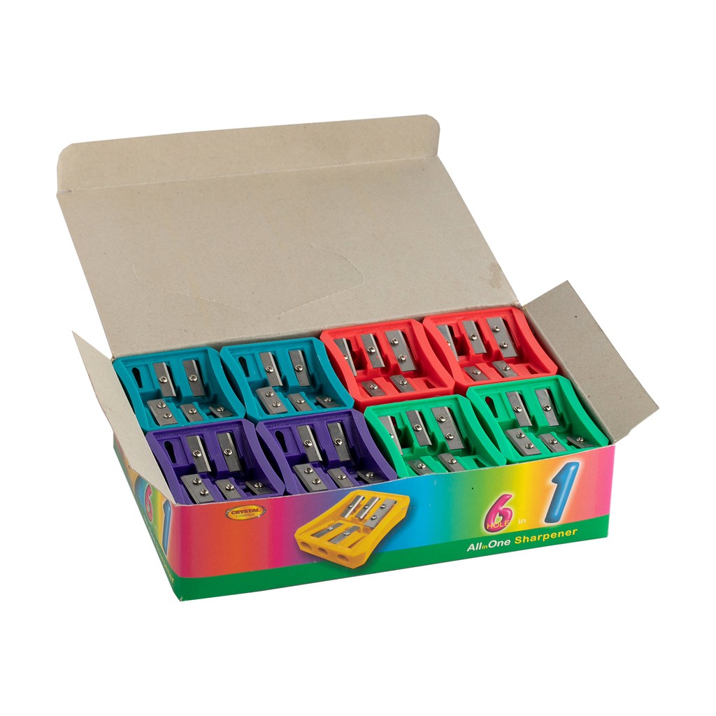 Crystal 6-Holes Sharpener MS600 (4Pcs) | Shopee Philippines