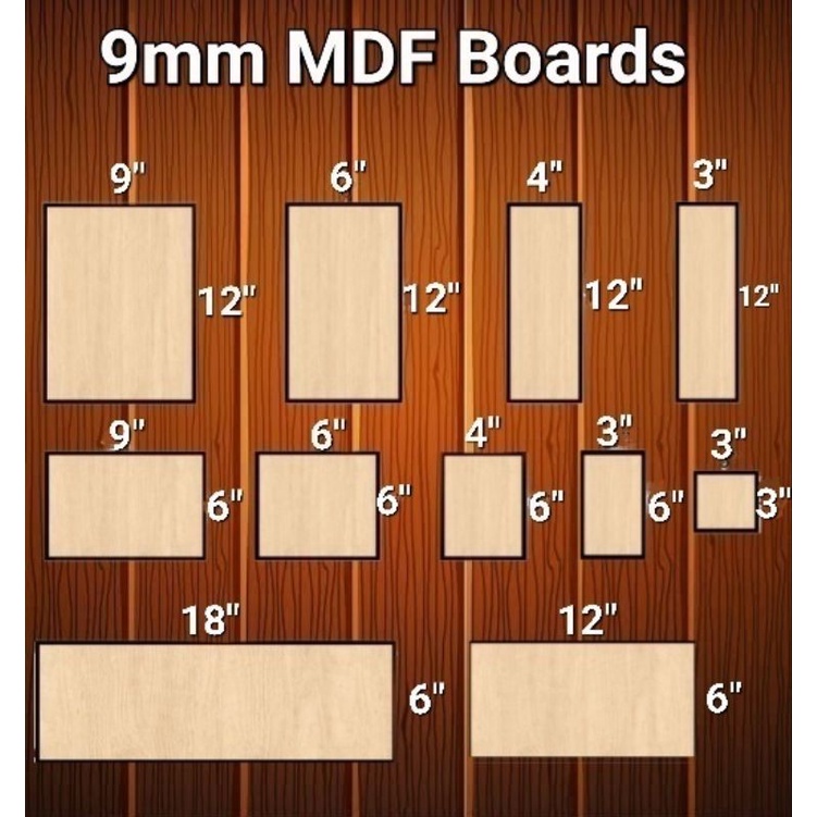 6mm or 9mm MDF BOARD - Small Cuts | Shopee Philippines