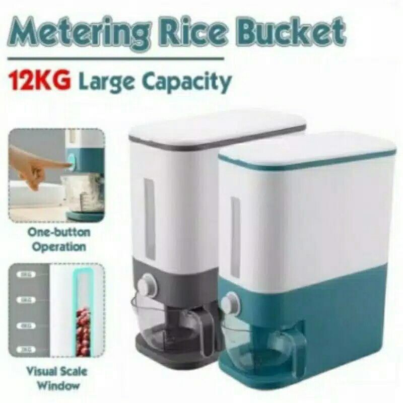 Rice Container DISPENSER 12Kg | Place To Store Rice | Shopee Philippines
