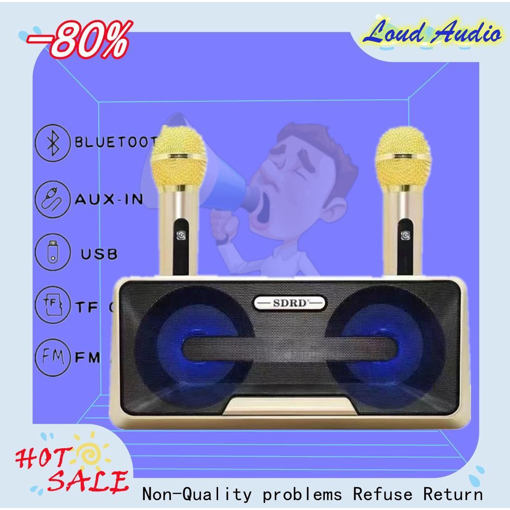 SD301 Portable 3D Stereo Speaker Wireless Bluetooth Dual Microphone ...