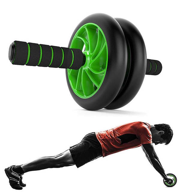 Abdominal Wheel Gym Exercise Roller with Extra Thick Knee Pad Mat Random color Shopee Philippines