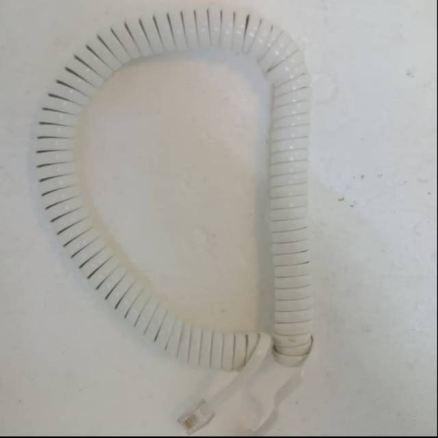 White panasonic sahitel handle spiral telephone cable | Shopee Philippines