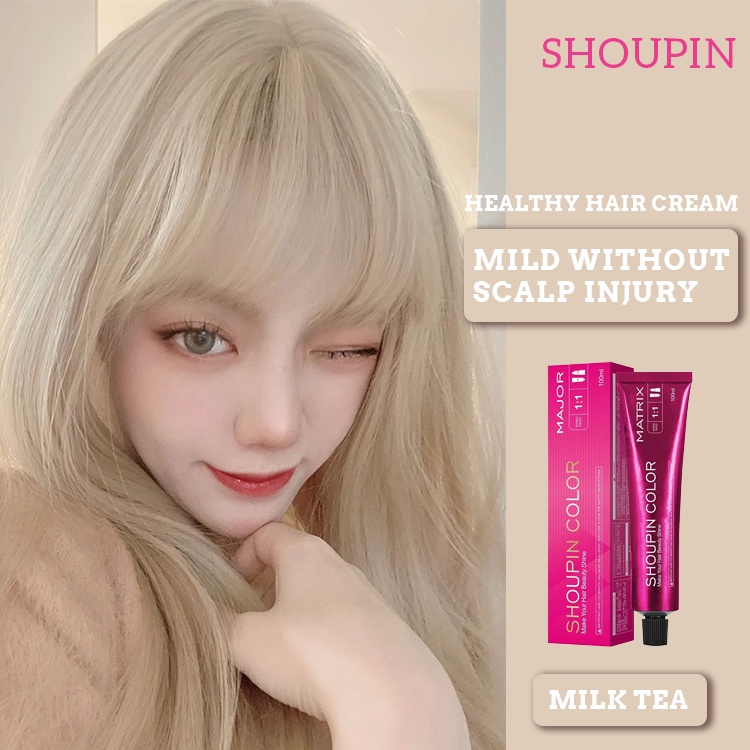 SHOUPIN Hair Dye Cream Hair Dye Color Permanent Plant Hair Dye Natural
