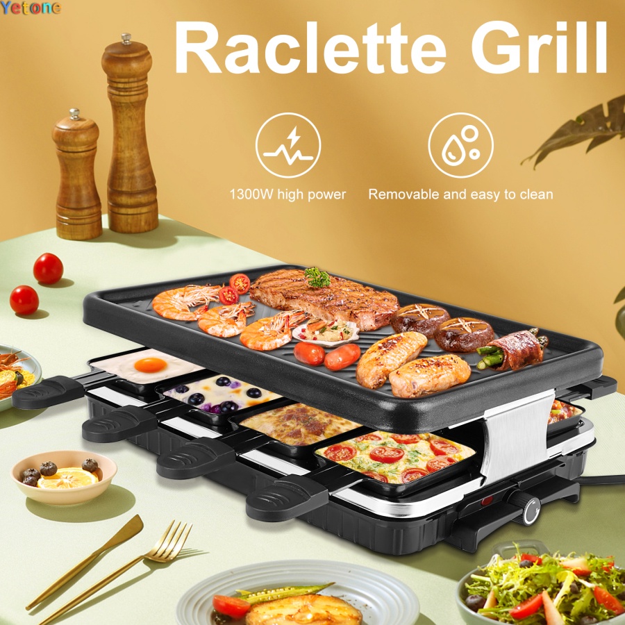 Electric Mini 4 Person Raclette Grill for BBQ Party - China BBQ Grill and  Raclette Grill price