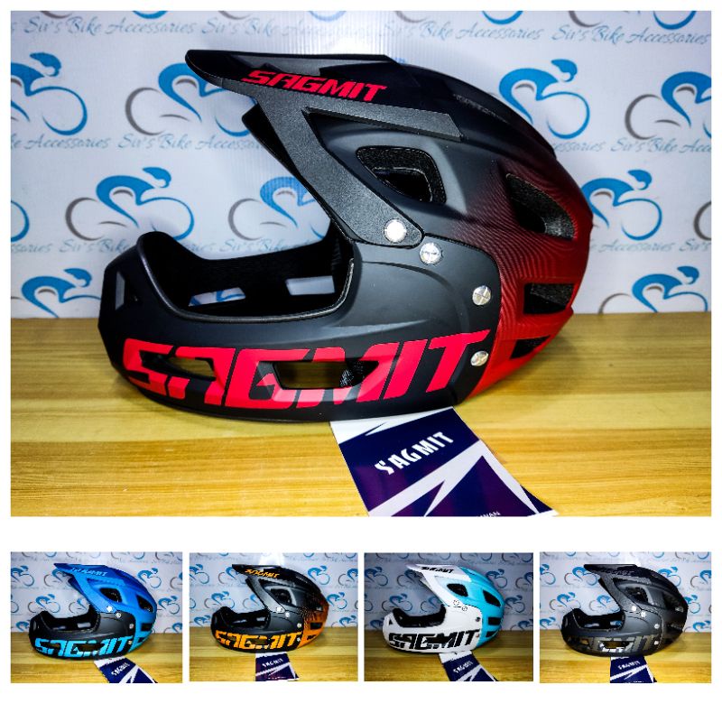 Full face helmet removable hot sale chin