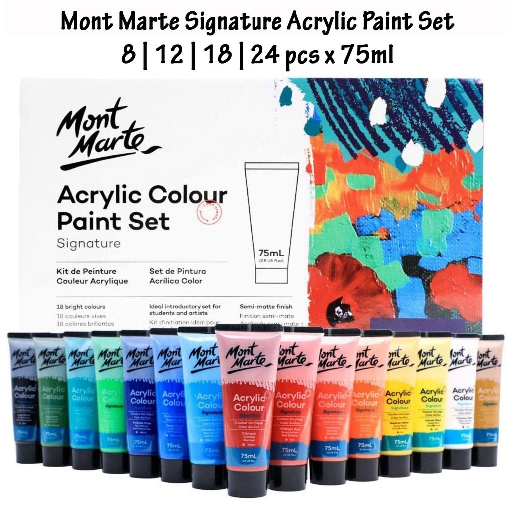 Mont Marte Signature Acrylic Paint Set 24 Colors