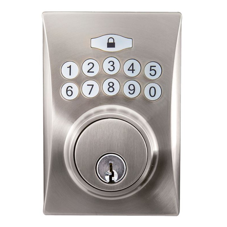 FAULTLESS ELECTRONIC KEYPAD DEADBOLT ( Satin Nickel Aged Bronze