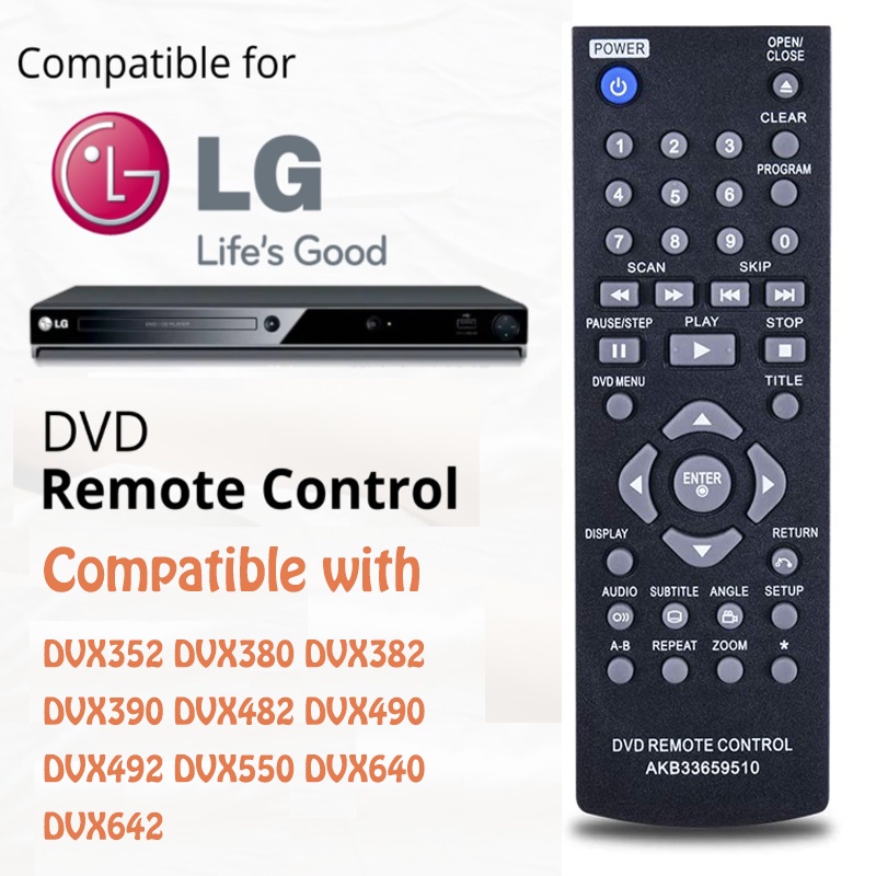 Lg dvd deals player remote