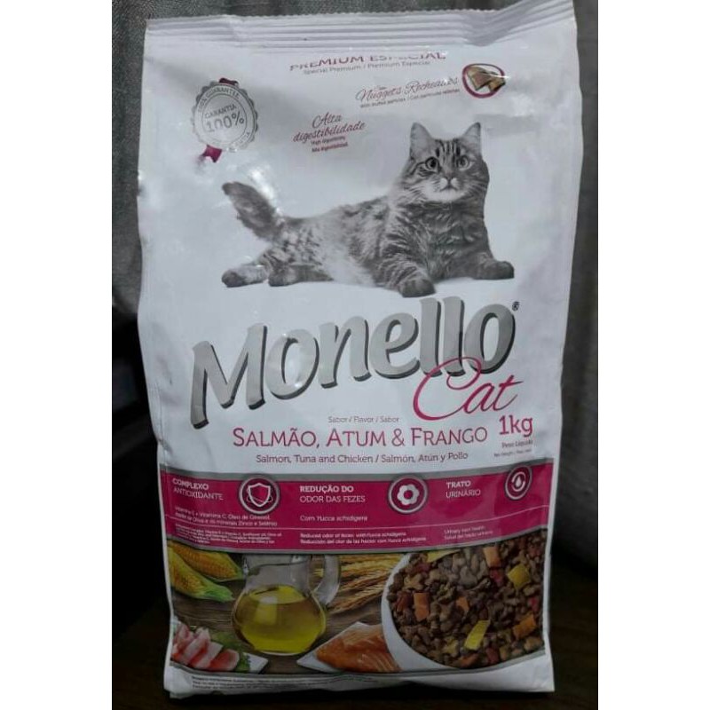 Monello Cat food Salmon Tuna Chicken flavor Original