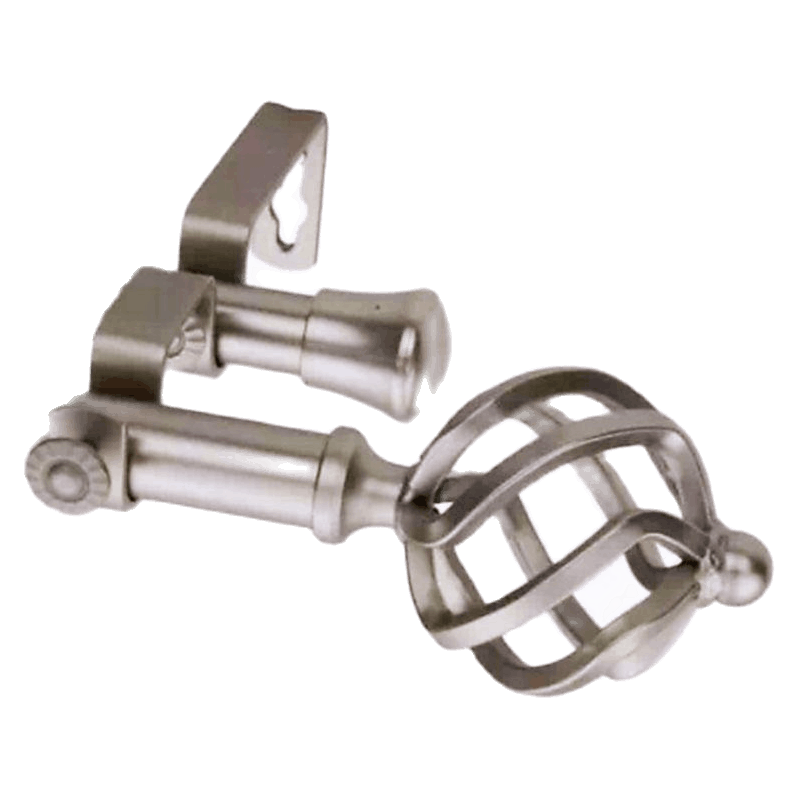 Home Decorative Double Rods Adjustable Extendable Thick Modern Curtain Rod Gold and Silver w