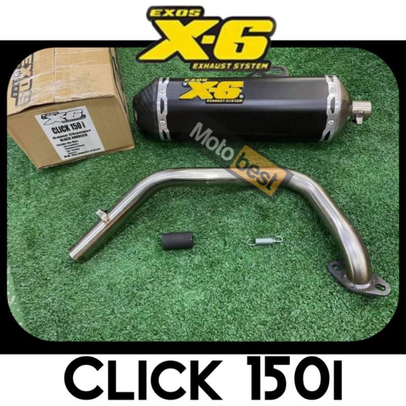 Exos X6 Full System Exhaust For Honda Click 150i Shopee Philippines 5107