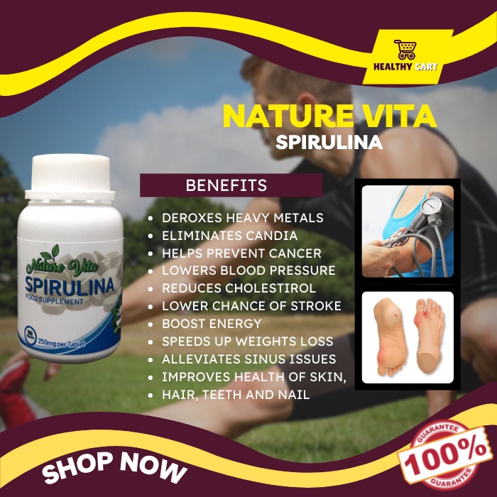 2 bottles [NatureVita] Spirulina Superfoods / Cancer / Cyst / Mayoma