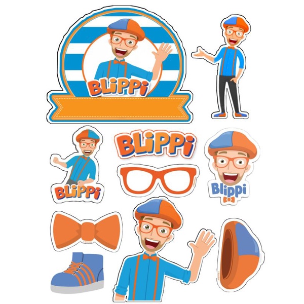 Blippi Printed Cake Toppers Shopee Philippines