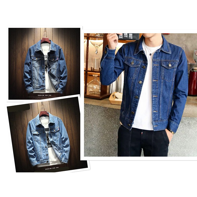 Denim jacket shopee outlet