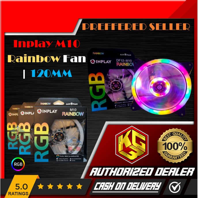 BRAND NEW | HIGH QUALITY ON SALE! | Inplay M10 Rainbow Fan | 120MM ...