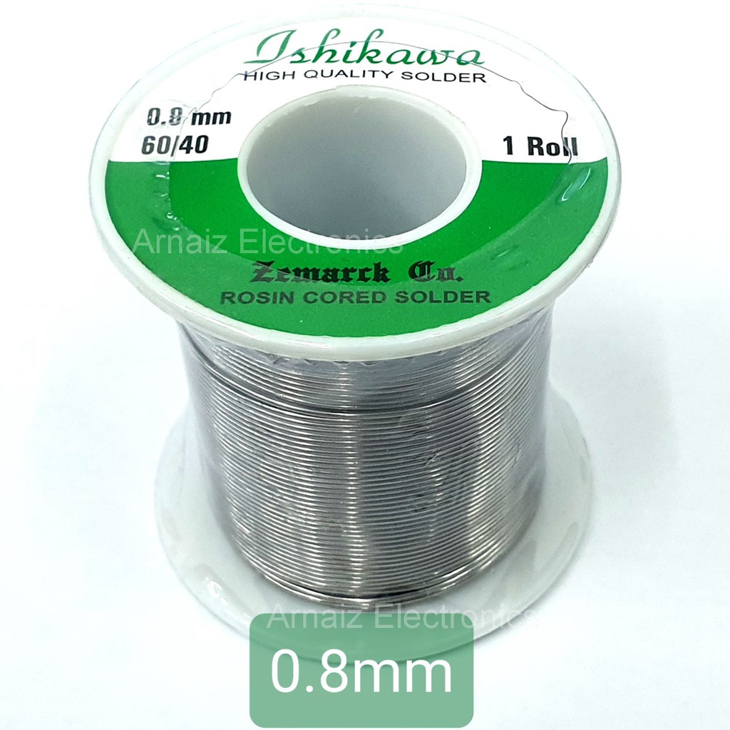 Ishikawa Soldering Lead 0.8mm QUICK MELT 60/40 Tin Lead Rosin Core