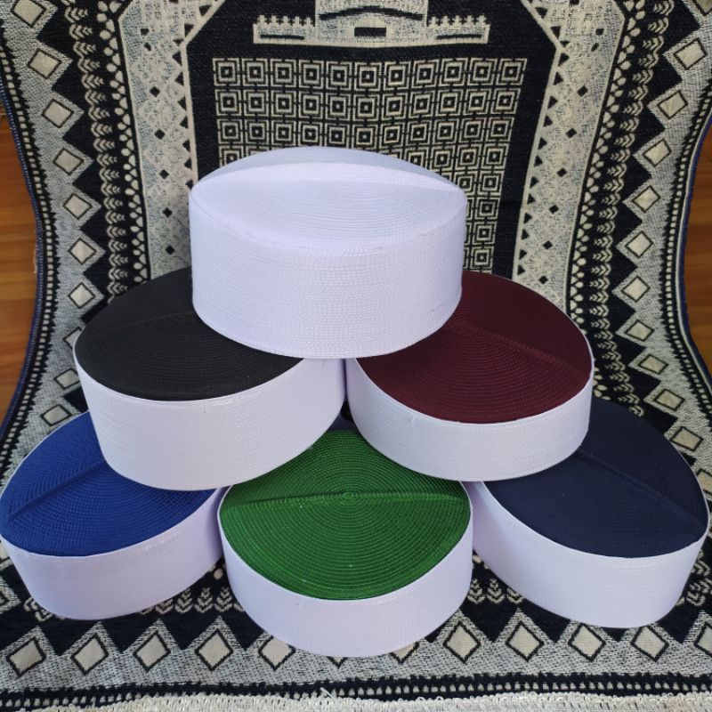 HIJAU MERAH Hajj cap, Hajj cap, white cap, KALBUT COLOR, 8 cm high ...